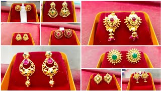 ಬರಿ 1ರಿಂದ 2 ಗ್ರಾಂ ಚಿನ್ನದ Earrings lightweight designs|| Beautiful lightweight earrings for daily use