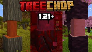 Tree Chop+Capitator Add-on for Minecraft 1.21+| Minecraft Bedrock/Pocket Edition 1.21!