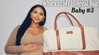 What's In My Hospital Bag for Baby # 3 | LABOR & DELIVERY | 9 MONTHS PREGNANT |Stephanie Giselle