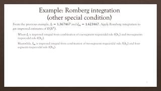 Lecture 5.1.2.2: Romberg Integration - An Example 2