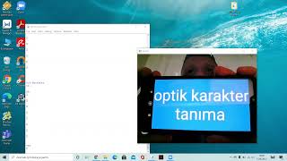 Pytesseract ve Opencv ile webcam den yazı okuma   - optik karakter tanıma  Bölüm 2