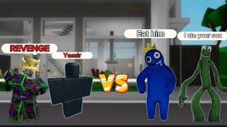 Roblox RAINBOW FRIENDS Blue & Green VS Keane7009 Brookhaven RP 🏡 FUNNY MOMENTS #1 (REVENGE)