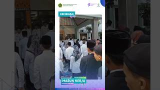 Suasana hari pertama masuk kerja pasca libur lebaran 1445 H #kemenagjombang #LebaranUntukSemua