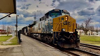 CSX 1776 leads B157 past Napanee, IN with BEAUTIFUL S5T and friendly crew!!