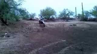 Travis in Mud Hole on YZ450F