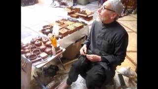 Wood carver in Marrakesh