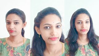 3 Simple Easy Hairstyles For Beginners Step by Step In Kannada