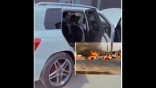 Lady loses her new Benz to wild fire, hours after flaunting it online😤😥 ( Richie Love )