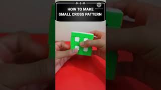 How to make small cross pattern.