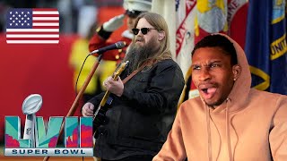 Chris Stapleton Sings the National Anthem at Super Bowl LVII | REACTION | THE EMOTIONS IN HIS VOICE!