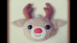 Christmas : How to make a Reindeer Plushie Tutorial