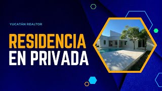 Venta de Casa de Una planta en privada, 3 recámaras y piscina