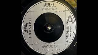 Level 42 - Lessons In Love (1986)