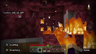 Creating a cave in the nether with beds - Minecraft speed-up Part 75