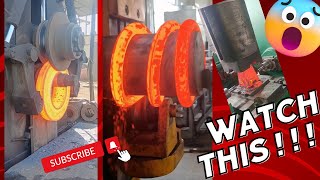 Forging Techniques High Frequency Heating Plus Air Hammer Striking !