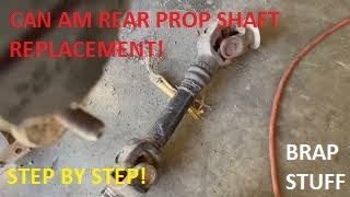 2014 Can Am Outlander XT 500 Rear Drive Shaft Replacement U Joint Renegade