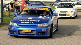 JDM Cars leaving Go Japan 2023- RX7, Chaser, Pandem R32, S14, Supra MK4, R35, Turbo Civics, EVO 10..