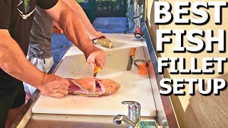 BEST Home FISH FILLETING Set-Up We've EVER Had to CLEAN Our CATCH