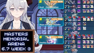 Honkai Impact Masters Memorial Arena (6.7 Week 3) | Existentialism 38336 | Huodou 31946 | Doom 31946