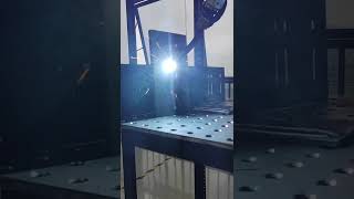 Welding robot in testing