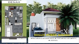 IDE DESAIN RUMAH 7 X 12 MINIMALIS