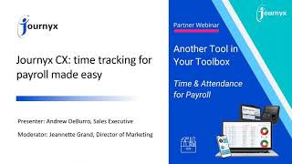 Partner Webinar: Another Tool in Your Toolbox.Time and attendance for payroll.