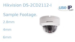 HikVision 2112 dome IP camera comparison sample footage