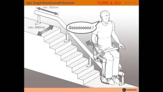 Handicare Stairlifts: Turn and Go Option for Freecurve Stair Lift