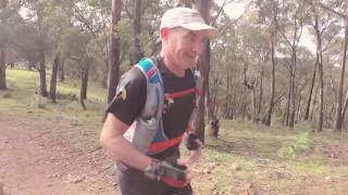 On the UTA100 course with Ultra-Trail Australia legend Kevin Heaton.