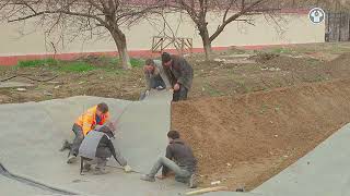 United Concrete Canvas Tashkent demo-park build and launch event