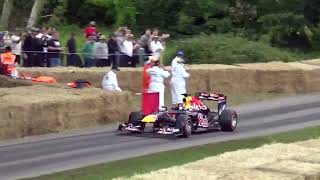 F1 cars in action at the Goodwood Festival of Speed 2024