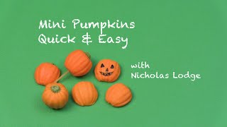 Quick & Easy Mini Pumpkins Perfect for Cupcakes & Cookies