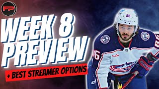 BEST Stream Options for Week 8 in Fantasy Hockey 2023/24