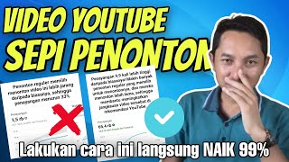 Cara mengobati Channel yang SAKIT Sepi Penonton