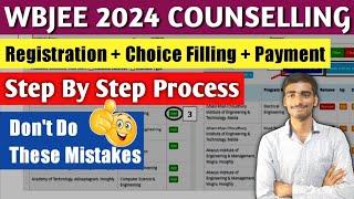 WBJEE 2024 Counselling |Step By Step Process | Registration ,Choice Filling & Payment #Wbjee2024