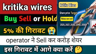 kritika wires share latest news | kritika wires share price |  kritika wires ltd share latest news