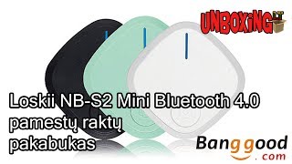 Loskii NB-S2 Mini Bluetooth 4.0 pamestų raktų pakabukas / BANGGOOD.COM