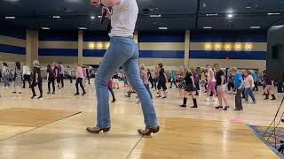 Gimme Three Steps line dance demo from VDE