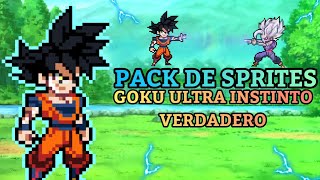 PACK DE SPRITES DE GOKU ULTRA INSTINTO VERDADERO (MANGA)CREADO POR MI (SPRITES HD)