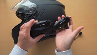 How To Install Motorcycle Intercom, Pairing, Music Sharing | Bikecomm BK-S2