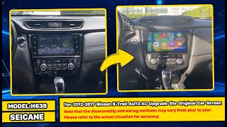 Upgrade your 2012-2017 Nissan X-Trail with an Android 9 stereo featuring CarPlay