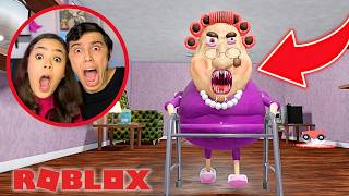 PRIMEIRA VEZ JOGANDO FUJA DA VOVÓ MALVADA  - ROBLOX!!!