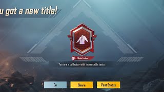 Finally got *Mythic Fashion* Title in BGMI | Battlegrounds Mobile India 🇮🇳