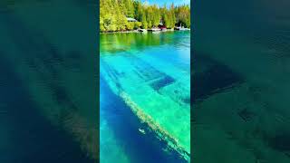 📍 Tobermory 🇨🇦 #NatureLovers #Canada #Ontario #toronto #view #scenic #trending #lake #water #ship