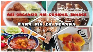 Así organizo mi fin de semana para las comidas, snacks y compras. 😃