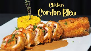 Chicken Cordon Bleu with Port Wine Cream Sauce