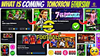 What Is Coming Tomorrow & Next Thursday In eFootball 2024 Mobile | Free Epics & Free Coins