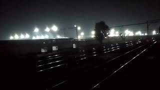 Indian railway at night