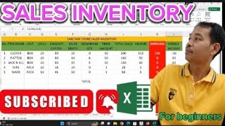 Paano gumawa ng sales inventory sa MS Excel