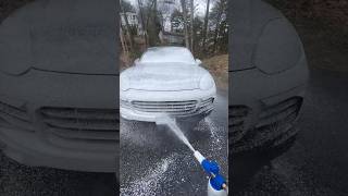 Porsche FOAM CANNON ASMR #cardetailing #foamcannon  #asmr